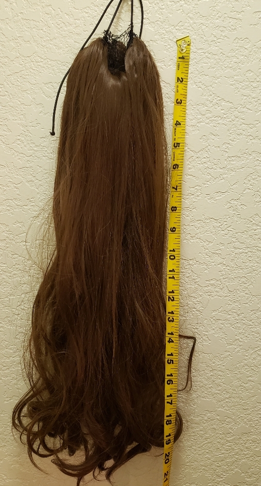Ponytail hairpiece brown